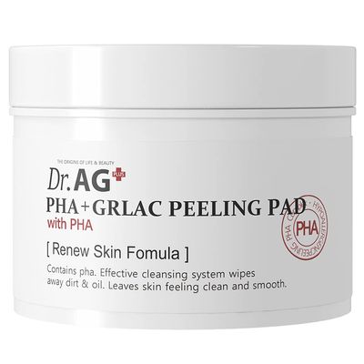 PHA+ Galac Peeling Pad - Dr.AG Daily Pore Exfoliating Pad Blackhead Whitehead Care for Oily Skin Greasy Sensitive Skin (PHA+ Peeling Pad 60pcs)