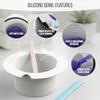 Tress Wellness Wax Warmer Silicone Liner - Easy to Clean Silicone Wax Warmer Bowls with 2x Silicone Spatulas Compatible with 16oz Electric Waxing Kit view 2