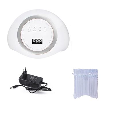 120W Nail Dryer 60PCS/LEDS Ultraviolet Ice Lamp For Drying Gel Polishing 10/30/60/99s Timer Auto Induction Manicure Tool (Color : Silver)