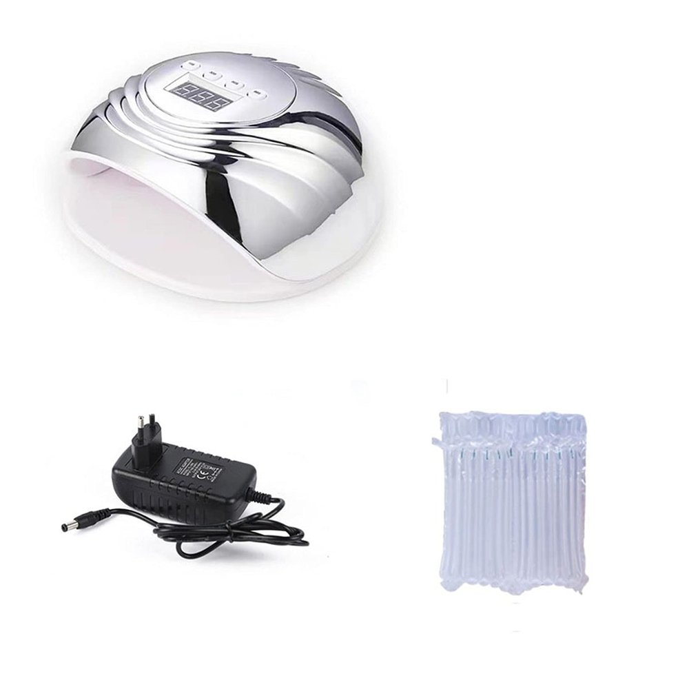 Colorful UV LED Lamp Nail Dryer for All Gels 39 LEDs Timer Nail Dryer (Color : Silvery)
