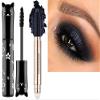 MAY FOLTREN 2 Pack Eyeshadow Stick and Cat Eye Black Mascara Set, Cream Shimmer Smooth Eyeshadow Pencil, Waterproof Hypoallergenic Volumizing Lengthening Mascara, Multi-Dimensional eyes Look view 1