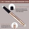 White Eyeshadow Stick Halloween Makeup, Cream Smooth Shimmer Single Eyeshadow Pencil, Hypoallergenic Waterproof Long Lasting Eye Shadow Highlighter Stick Liquid eyeshadow Eye Primer(01# White Shimmer) view 3
