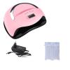 72W LED Nail Lamp Nail Dryer 36 LEDs UV LEDs Lamp For All Gels Polish Sun Light Timer 10/30/60/99s Auto Sensor (Color : Pink) view 1