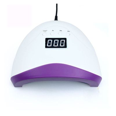 UV Lamp 48W Nail Dryer Gel Polish Curing With Bottom 30s/60s/99s Timer LCD Display Quick Drying Gel Polish Lamp (Color : Purple)