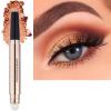 2 in 1 Cream Eyeshadow Stick, Shimmer Smooth Eyeshadow Pencil, Hypoallergenic Waterproof Long Lasting Eye Shadow Highlighter Stick Create High-Impact Multi-Dimensional Eyes Look(Champagne Shimmer #04) view 1