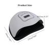 Nail Dryer 114W LED UV Lamp For Nails Polish Gel Curing 57pcs Leds Nail Lamp Fast Drying 10s/30s/60s Timer LCD Screen Salon Tool view 3