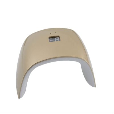 18W UV Lamp For Nails Manicure White Light Professional Nail Dryer Curing All UV LED Lamp Gels Polish Nail Art Tools (Color : Gold)