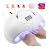 72W Dual UV LED Nail Lamp Nail Dryer Gel Polish Curing Light With Bottom Timer LCD Display Lamp For Nails Nail Dryer view 4