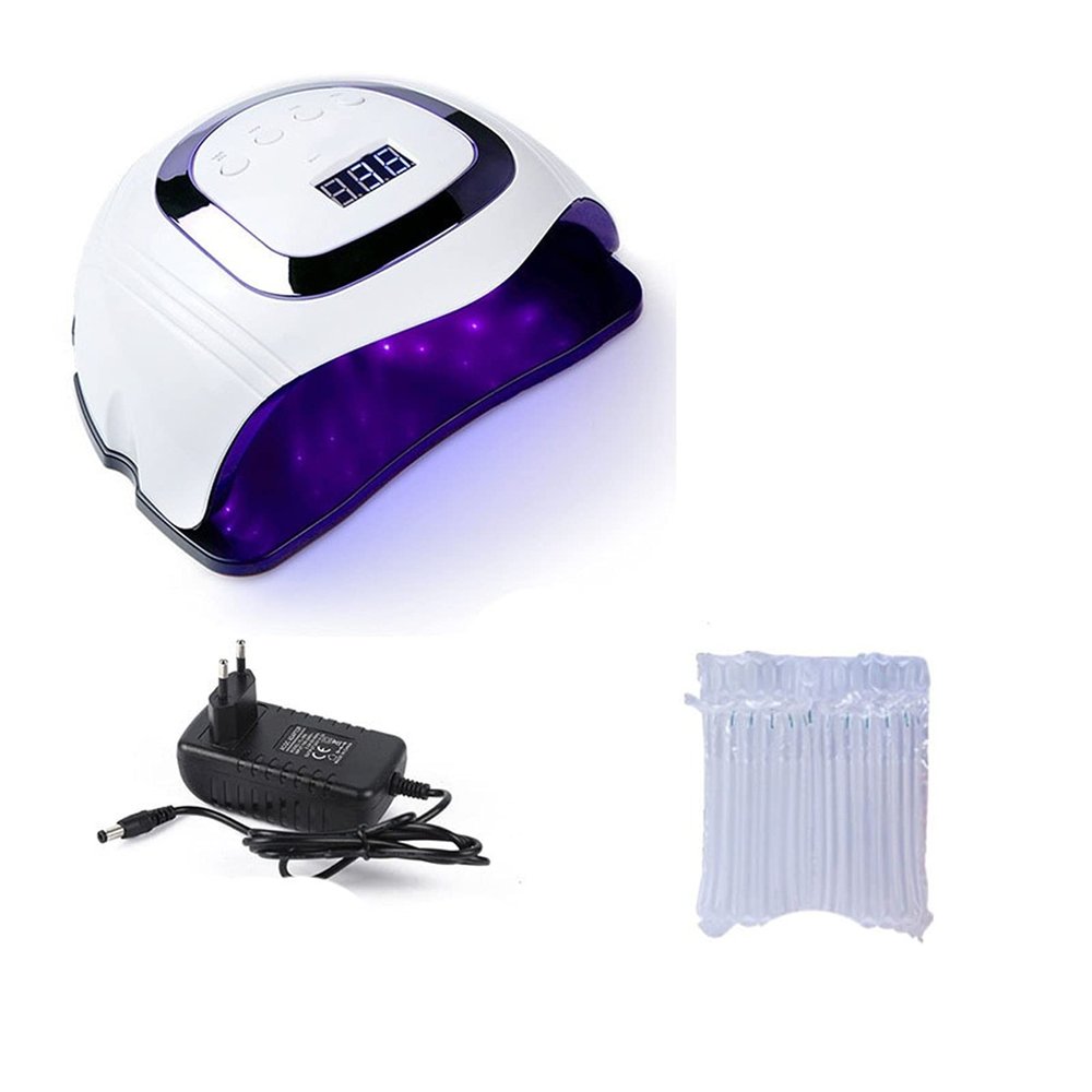 Nail Lamp 108W Used For Drying Gel Ice Polishing Lights 54 / LED Automatic Sensors 10s / 30s / 60s / 99s Tool (Color : Purple)