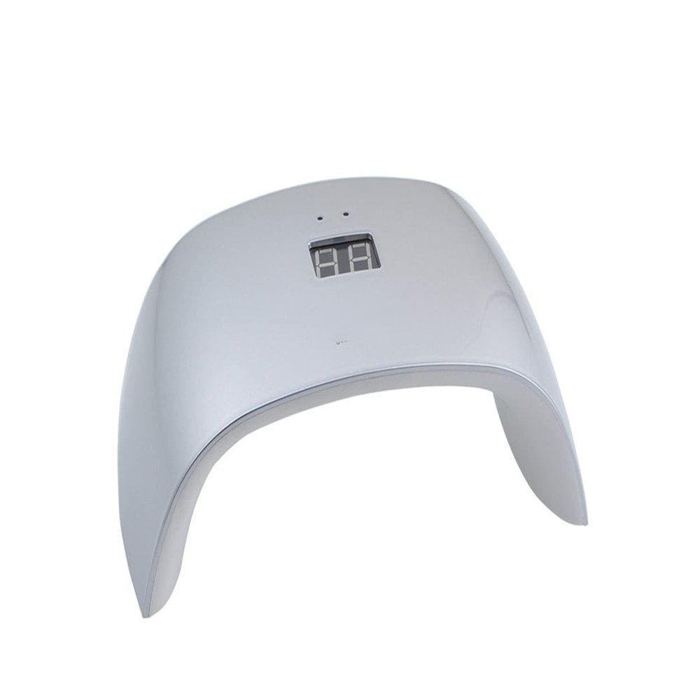 18W UV Lamp For Nails Manicure White Light Professional Nail Dryer Curing All UV LED Lamp Gels Polish Nail Art Tools (Color : Silver)