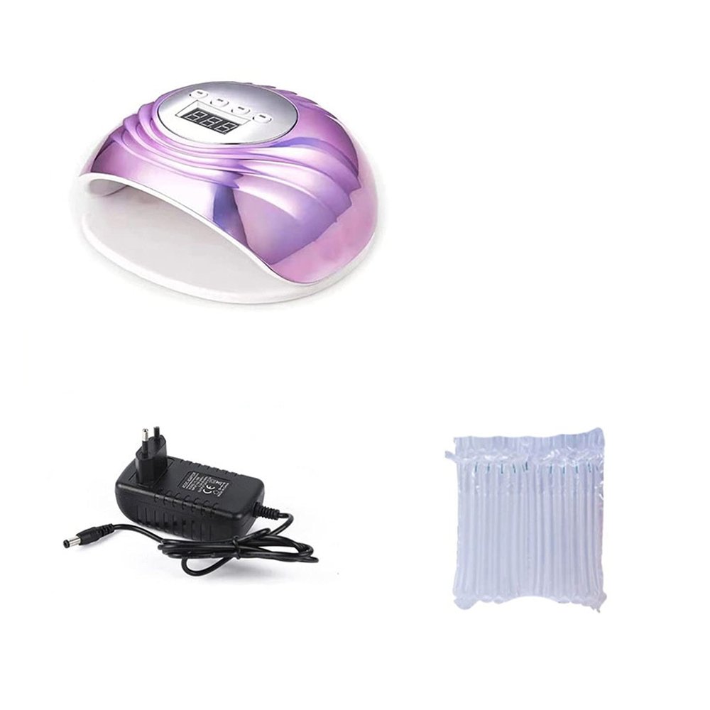 UV LED Lamp Colorful 78W Nail Dryer For Drying Gel Polishing 10/30/60/99s Timer Auto Induction Manicure Tool (Color : Pink)