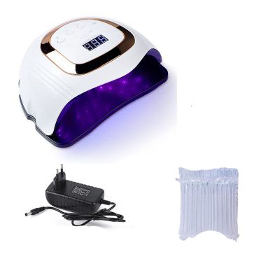 Nail Lamp 108W Used For Drying Gel Ice Polishing Lights 54 / LED Automatic Sensors 10s / 30s / 60s / 99s Tool (Color : Rose gold)