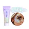 MEICOLY 2pcs Clear White Face Body Glitter,Mermaid Face Glitter Gel,Singer Concerts Festival Rave Accessories,Chunky Sequins Glitter Face Paint for Women and Kids,Sparkling Glitter Makeup view 2