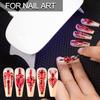 18 Styles Multi-Shaped Glass Gemstones for Nails and 6 Sizes Round Crystal Rhinestones Kit #3, Red Nail Art Charm Bead Manicure Decoration with Pickup Pencil and Tweezer view 4