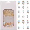 Tisslan 820pcs Aurora Nail Art Small Flatback Crystals Rhombus Square Star Shaped Gemstones 3D Manicure DIY Decoration Home Salon Accessories Supply view 1