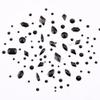 Tisslan 820pcs Mix 10 Shapes Flatback Black Nail Rhinestones Loose Round Beads Diamond Assortment Decoration Glass Charms for Nails Supply view 3
