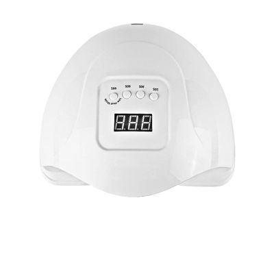 80W/54W Nail Dryer LED UV Lamp Nail For All Kinds Of Gel UV Light For Drying Gel Fast Drying Led Manicure Lamp With LCD Display (Color : White)