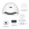 80W/54W Nail Dryer LED UV Lamp Nail For All Kinds Of Gel UV Light For Drying Gel Fast Drying Led Manicure Lamp With LCD Display (Color : White) view 3