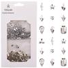 Tisslan 100pcs Flat Back Crystal Clear Glass Shape Nail Rhinestones 720pcs Loose Cystal Beads Nail Art Decoration Craft Accessory view 1