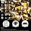 18 Styles Multi-Shaped Glass Gemstones for Nails and 6 Sizes Round Crystal Rhinestones Kit #9, Mineral Gold Nail Art Charm Bead Manicure Decoration with Pickup Pencil and Tweezer view 2