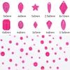 Tisslan 820pcs Mix Shape Neon 3D Nail Gem Luminous Party Charms Flatback Stone Iridescent Rhinestone Decoration DIY Accessory for Nail Designer Tech Bulk Pack view 2