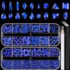 18 Styles Multi-Shaped Glass Gemstones for Nails and 6 Sizes Round Crystal Rhinestones Kit #7, Royal Blue Nail Art Charm Bead Manicure Decoration with Pickup Pencil and Tweezer view 1