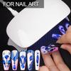 18 Styles Multi-Shaped Glass Gemstones for Nails and 6 Sizes Round Crystal Rhinestones Kit #7, Royal Blue Nail Art Charm Bead Manicure Decoration with Pickup Pencil and Tweezer view 4