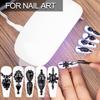 18 Styles Multi-Shaped Glass Gemstones for Nails and 6 Sizes Round Crystal Rhinestones Kit #4, Black Nail Art Charm Bead Manicure Decoration with Pickup Pencil and Tweezer view 4