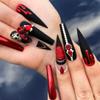 Tisslan 100pcs Glass Red Nail Rhinestones Shapes Mix 720pcs Flat Back Crystal Gem Stones Nail Decoration Charms Bulk Pack Supply view 4