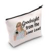 LEVLO Funny Housewives Gifts Goodnight from the Lower Level Makeup Bags Housewives Party Gifts(Lower Level) view 1