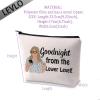 LEVLO Funny Housewives Gifts Goodnight from the Lower Level Makeup Bags Housewives Party Gifts(Lower Level) view 2