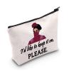 LEVLO Drag Queen Gifts I'd Like To Keep It On Please Makeup Bags TV Show Lovers Travel Bags Comedy Queen LGBTQ Gifts(keep It On) view 1