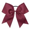 Caenagrion 18 PCS 8" Maroon Large Cheer Hair Bows Ponytail Holder Elastic Band Handmade for Cheerleaders Teen Girls College Sports view 3