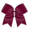Caenagrion 18 PCS 8" Maroon Large Cheer Hair Bows Ponytail Holder Elastic Band Handmade for Cheerleaders Teen Girls College Sports view 4