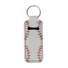 Baxinh Chapsticks Holder for Lipstick, Lip Balm Gloss Holder for Women Lippy Clip Chapstick Keychain with Baseball Pattern view 1