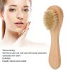 ZJchao 4Pcs Cleansing Brush, Deep Peeling Exfoliator Face & Body Brush - Grass Wood Handle with Boar for Daily Cleansing Smooth Radiant Skin Lymphatic Drainage view 2