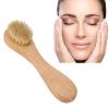 ZJchao 4Pcs Cleansing Brush, Deep Peeling Exfoliator Face & Body Brush - Grass Wood Handle with Boar for Daily Cleansing Smooth Radiant Skin Lymphatic Drainage view 3