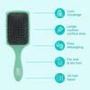 Wet Brush Paddle Detangler Hair Brush, Amazon Exclusive Aqua, Ultra-Soft IntelliFlex Bristles with AquaVent Design, Great For Treatment & Mask Application, Women, Men, Wet, Dry and Damaged Hair view 4