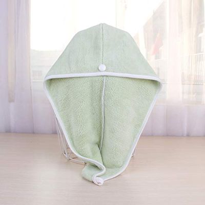 RANMO Microfiber Hair Towel Drying Wrap,Super Absorbent Women's Quick Drying Cap,Microfiber Large Hair Towel Wrap,Hair Towel wrap for Quick Dry Wet Hair, Ultra Soft for Long Hair Women,Light Green