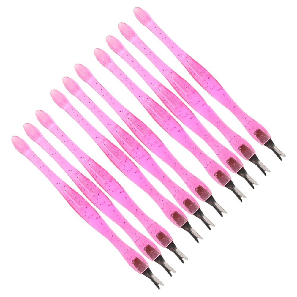 FRCOLOR 10pcs Cuticle Remover Tools Dead Skin Fork Nail Pusher for Efficient Pedicure and Manicure Non- Handle for Home and