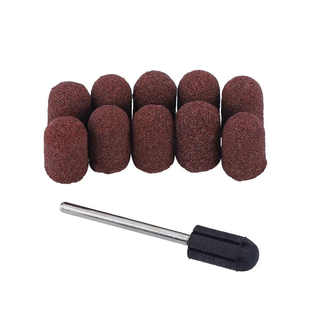 Pedicure Sanding,ANGGREK Sanding for Pedicure 10Pcs Nail Dedicated Head Grinding Sanding Polisher Sand Manicure Pedicure Toolpedicure Cups(13 * 19)