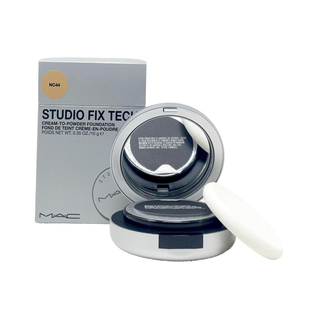 M.A.C Studio Fix Tech Cream-To-Powder Foundation - NC44 (Tanned caramel with golden undertone for medium to dark skin) .35 Oz / 10 g