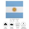 Calculay Argentina Flag Bandana Turban Headband Head Wrap Square Wristband Decorative Hair Accessories 25"x25" view 2