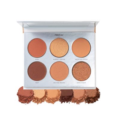 PR MINERALS On Point Eyeshadow Palette, Matte, Shimmer & Metallic Shades, Skincare-Infused Formula, Cruelty Free, Friday