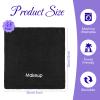 Macarrie 48 Pcs Makeup Towels Gifts Bulk for Women Valentine's Day Teacher Employee 12 x 12 Inch Make up Cloth Microfiber Wash Reusable Remover Face Skin Cleaning Soft Absorbent Spa Facial(Black) view 2