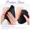 Macarrie 48 Pcs Makeup Towels Gifts Bulk for Women Valentine's Day Teacher Employee 12 x 12 Inch Make up Cloth Microfiber Wash Reusable Remover Face Skin Cleaning Soft Absorbent Spa Facial(Black) view 4