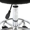 Bar Stool, Technician Stool, Round Adjustable Salon Stool with Backrest, Seat, Chair, Black view 4
