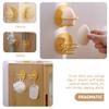Homoyoyo 3 Pcs Beauty Egg Storage Rack Easter Egg Display Shelf Powder Puff Holder Sponge Rack Sponge Drying Makeup Holder Carbon Steel Makeup Brush Mix view 3