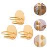 Homoyoyo 3 Pcs Beauty Egg Storage Rack Easter Egg Display Shelf Powder Puff Holder Sponge Rack Sponge Drying Makeup Holder Carbon Steel Makeup Brush Mix view 4