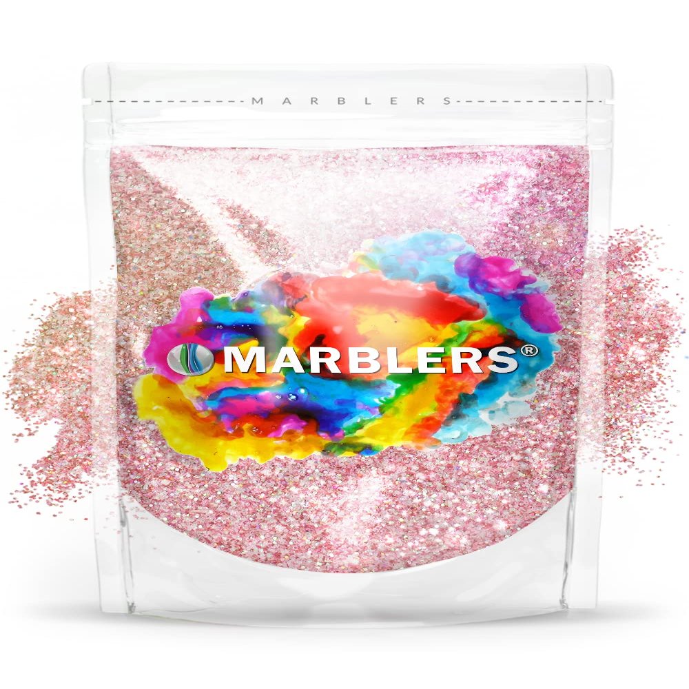 MARBLERS Holographic Glitter [Unicorn Pink] 3oz (85g) | Fine | Non-Toxic, Vegan, Cruelty-Free | Face, Body, Eyeshadow, Hair, Festival, Party Makeup | Nail Art, Polish | Resin, Tumbler, Slime, Craft
